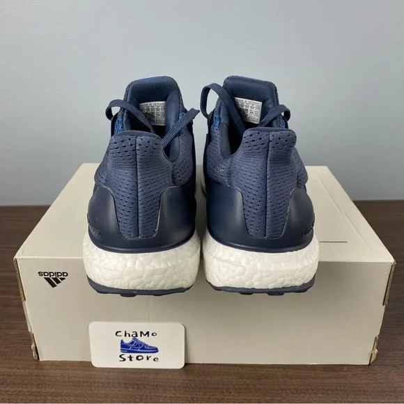 Adidas Ultraboost 1.0 Ultra Boost Shadow Navy Blue White HQ4203 Mens Size - Picture 4 of 10